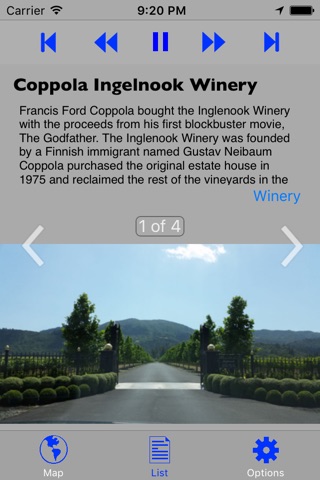 Napa & Sonoma Wine GPS SelfTour screenshot 3
