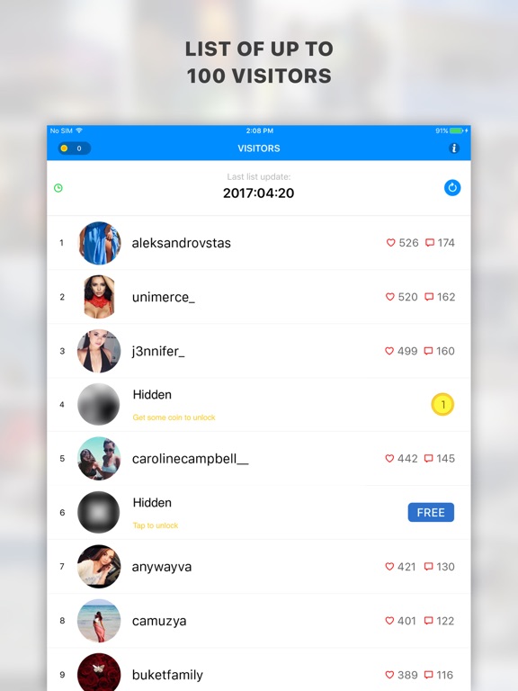 Screenshot #6 pour Visitors Pro