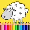 Sheep Farm Cartoon Coloring Pages Animal Games