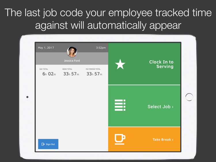 TSheets Time Clock Kiosk