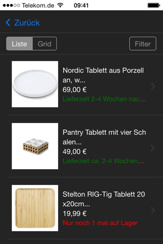 ambiente und object online screenshot 3