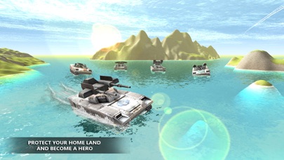 US Navy Tank Water Surfing 3D screenshot 2