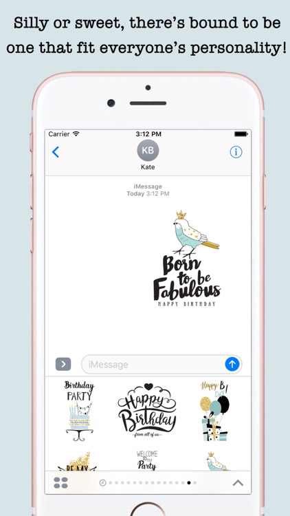 Happy Birthday Card Wishes For iMessage screenshot-4