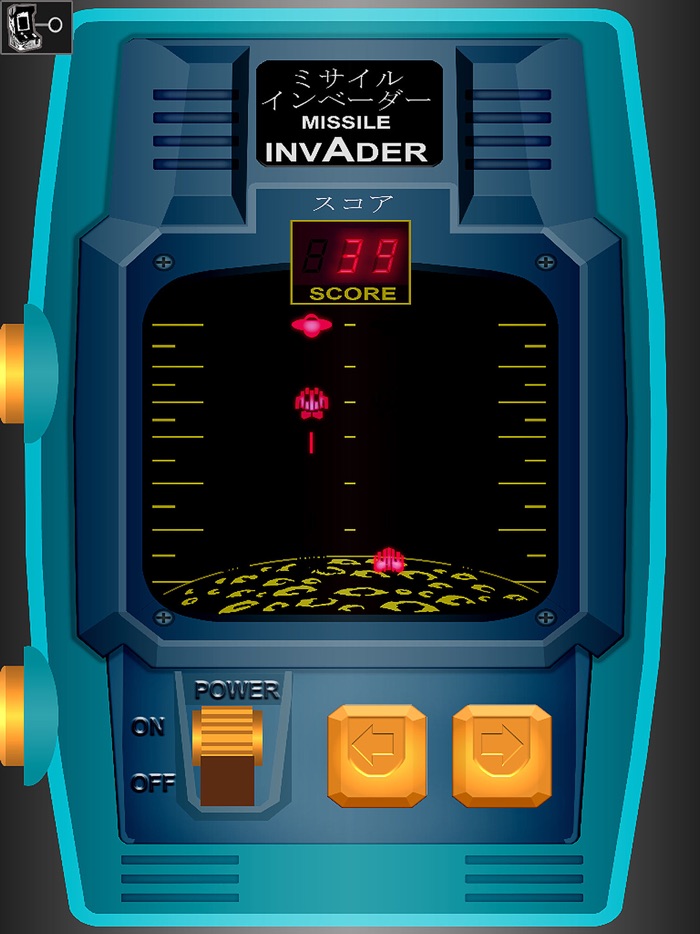 Missile Invader -  retro handheld emulation
