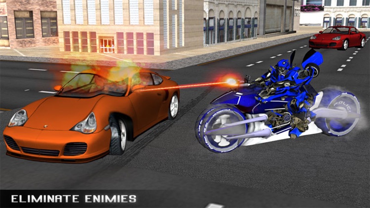 Monster Police Robot Moto Car Chase screenshot-4