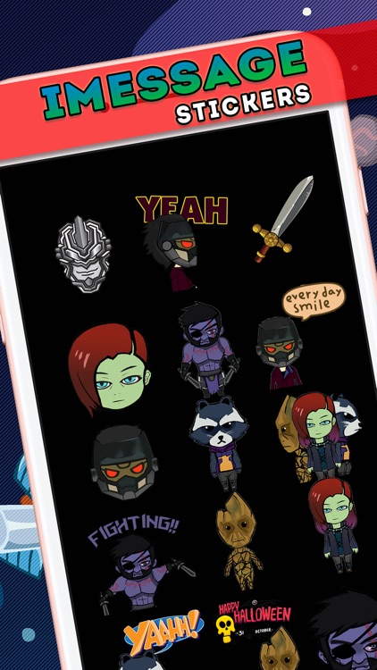 Guardians Stickers & Emoji Keyboard Galaxy Themes
