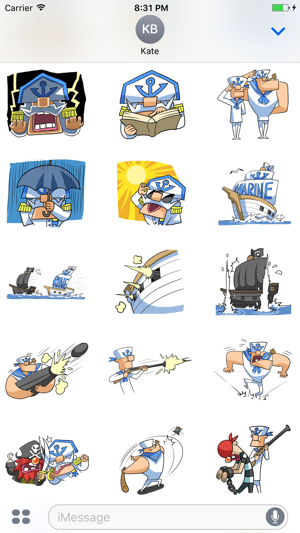 Admiral White Beard Sticker pack(圖3)-速報App