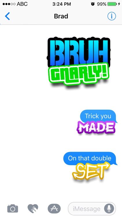 Skater Words - Text Stickers For Sk8rs