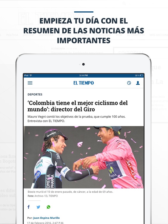 periódico EL TIEMPO