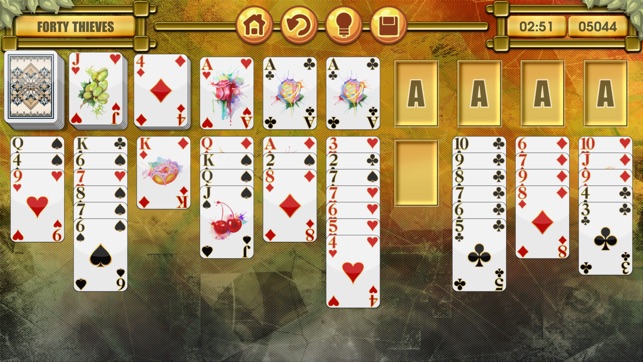 Forty Thieves Solitaire Hearts & Spades Patience(圖1)-速報App