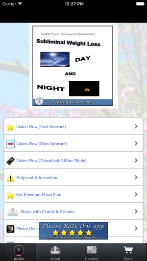 Subliminal Weight Loss Night for iPhone