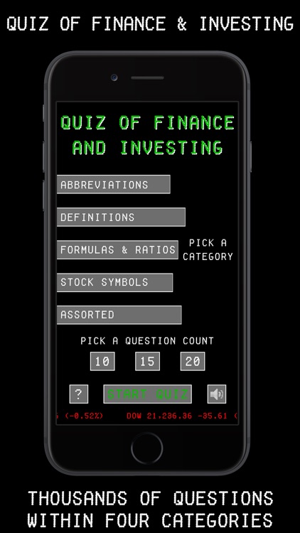 Quiz of Finance & Investing (Stock Trading & more)