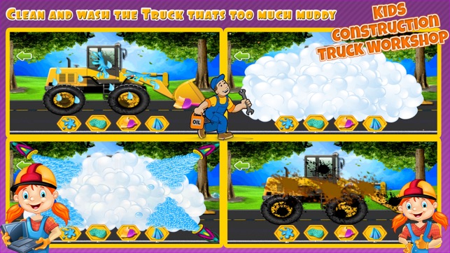 Construction Truck Workshop - kids Education Game(圖3)-速報App