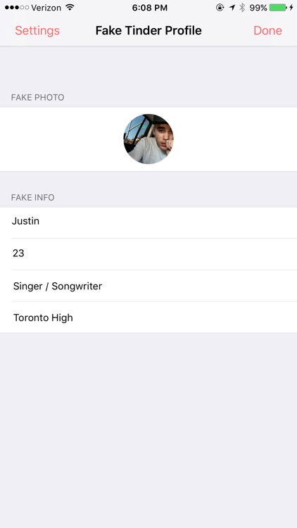 Create fake profile tinder