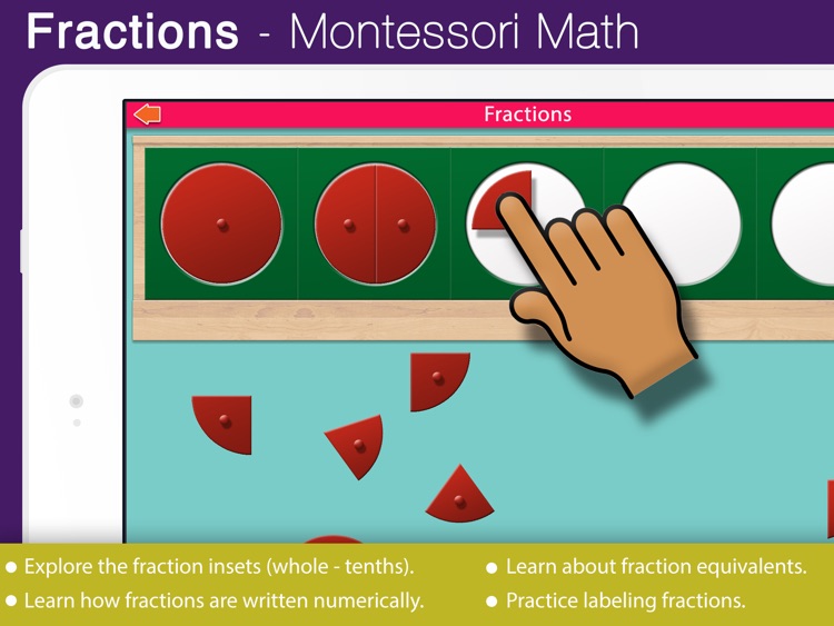 Preschool Fractions - Montessori Math for Kids screenshot-0