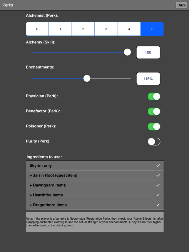 Alchemy For Skyrim On The App Store