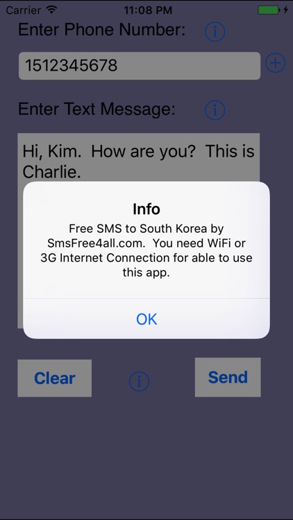 Unlimited SMS South Korea - Korean SMS App screenshot-3