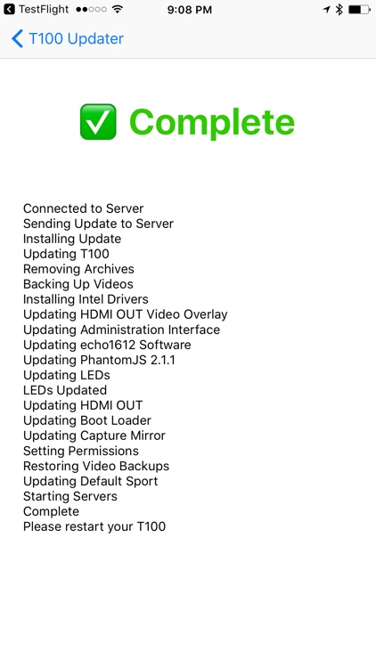 echo1612 - T100 Updater