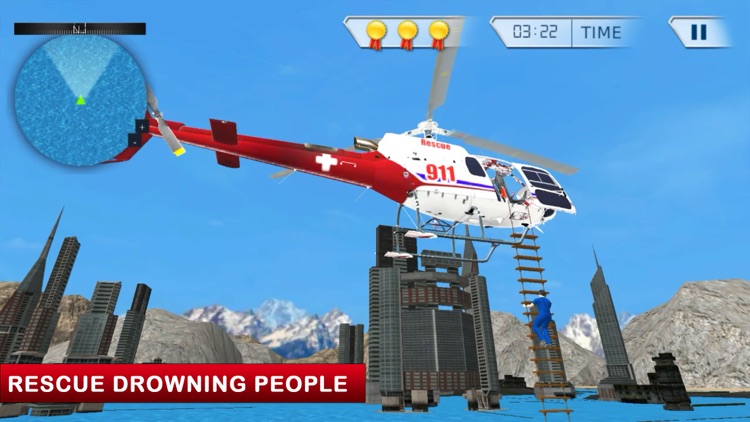 911 Ambulance Rescue Helicopter Simulator 3D Game