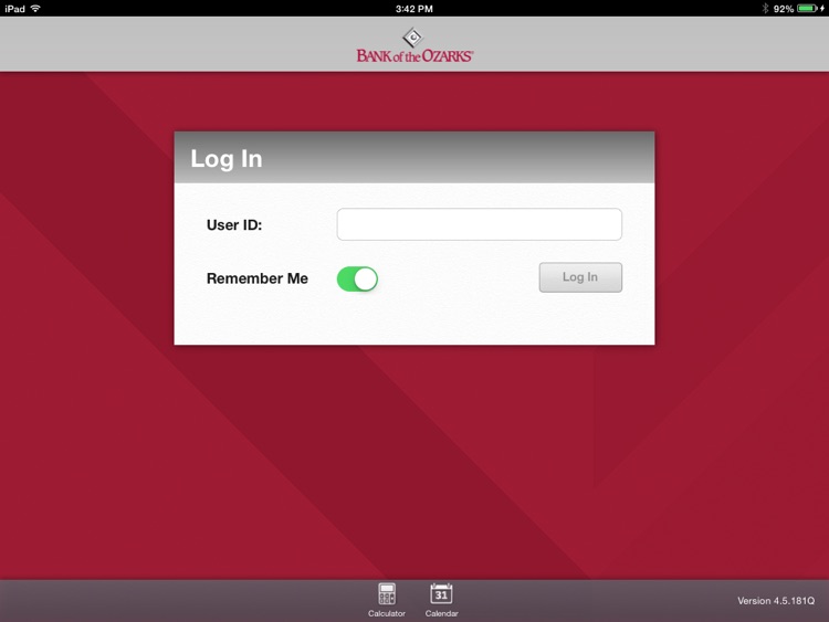 Bank of the Ozarks Mobile for iPad