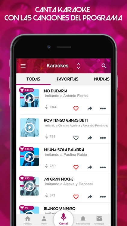 Tu cara me suena - Karaoke app