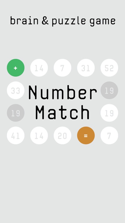 Number Match - brain&puzzle game