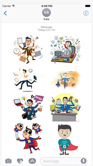 Superhero Dad Illustration Stickers(圖3)-速報App