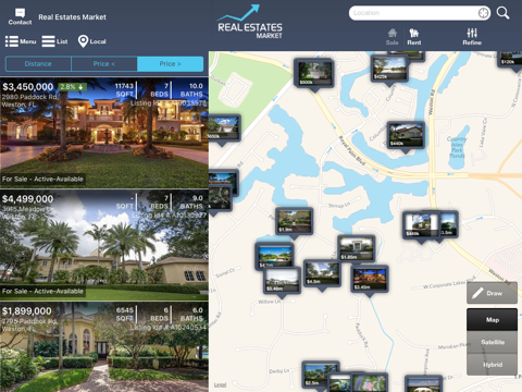 Real Estates Market for iPad screenshot 2
