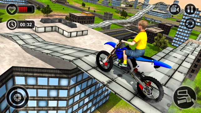 Kids MotorBike Stunt Rider - Rooftop Motorcycle 3D(圖4)-速報App