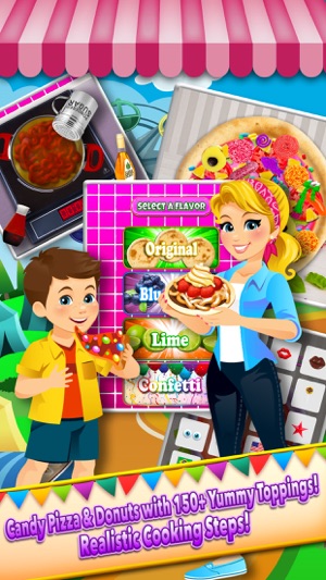 Theme Park Fair Food Maker Candy Dessert Cook Game(圖5)-速報App