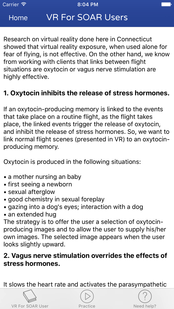 SOAR Virtual Reality