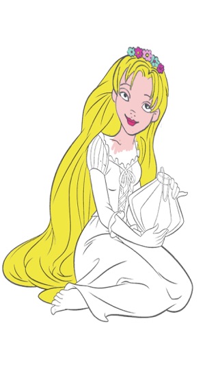 Paint Princess Rapunzel – Drawings to color PRO(圖2)-速報App