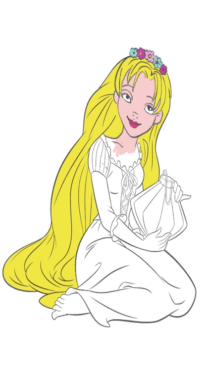 princess aurora drawing colored