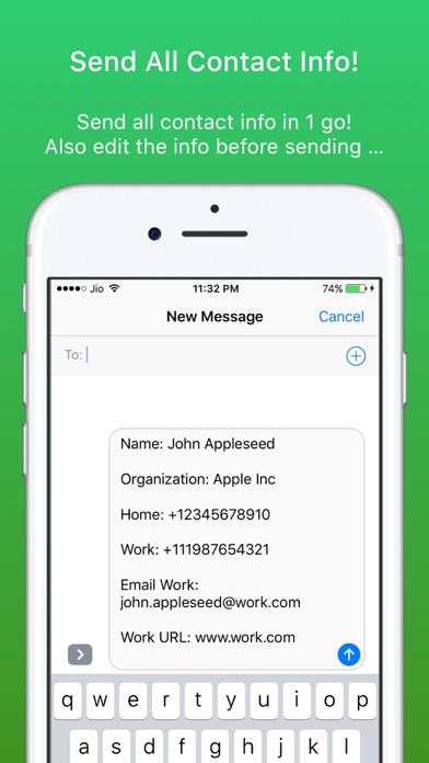 How to cancel & delete Contacts Via SMS: Send Contacts by SMS from iphone & ipad 2