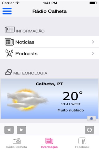 Rádio Calheta screenshot 2