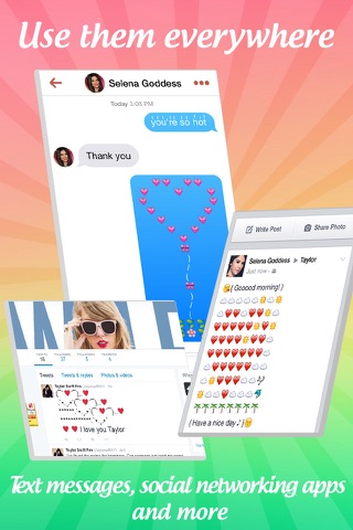 Emoji, Fonts, Emoticons for text message, comments screenshot 3