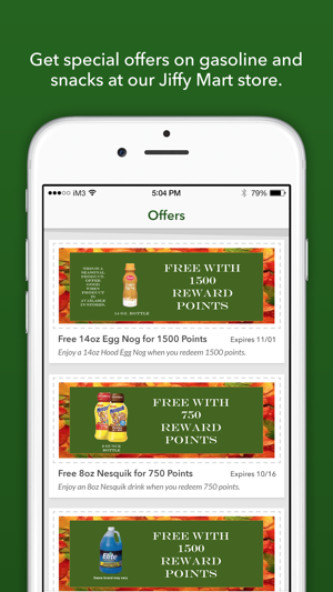 Jiffy Mart Rewards App