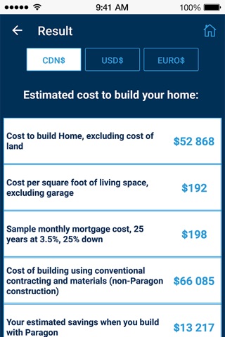 Custom Home Cost Calculator screenshot 3