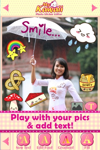 Kawaii Photo Editor: Add Cute Stickers & Fun Emoji screenshot 4