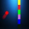 Tap to jump the ball carefully through each color and your ball will switch color with some powerups