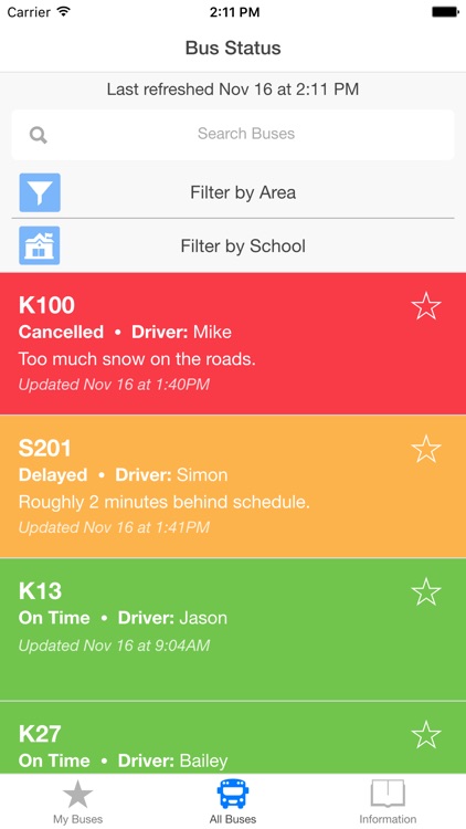 Fort Vermilion School District Bus Status