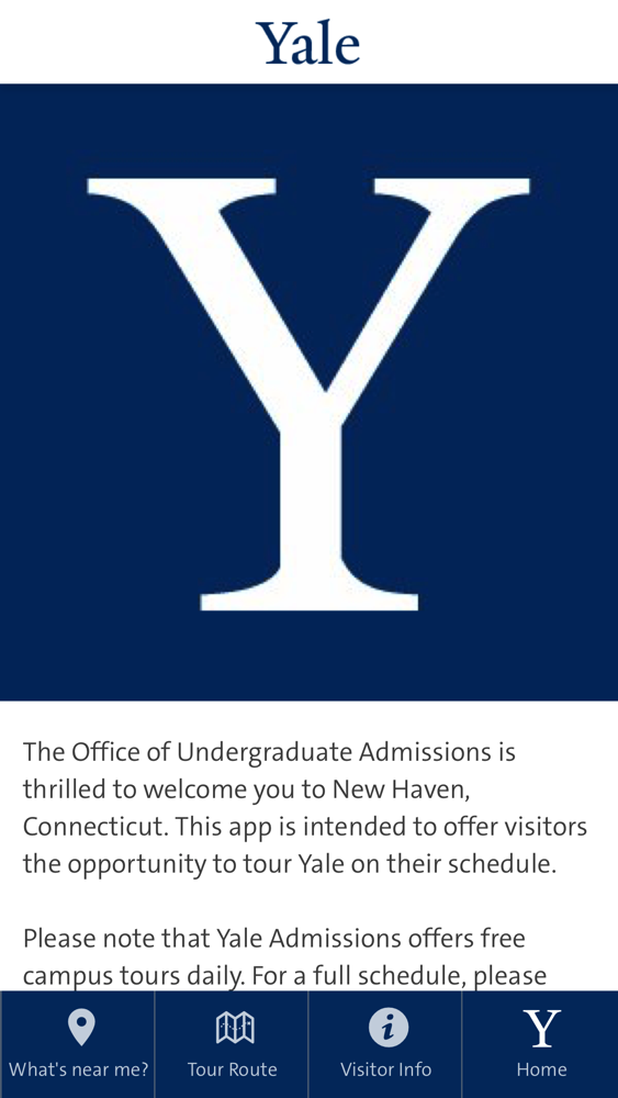 yale campus tour app