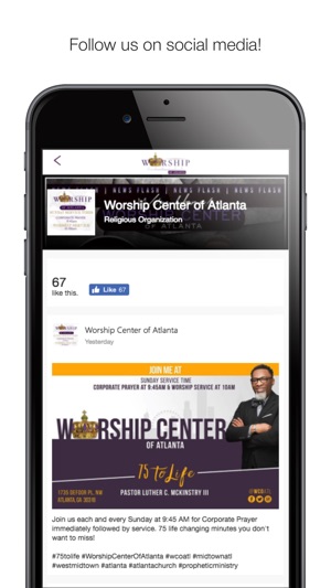 Worship Center of Atlanta(圖2)-速報App