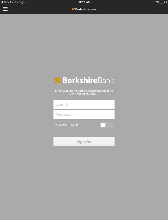 Berkshire Bank Mobile for iPad