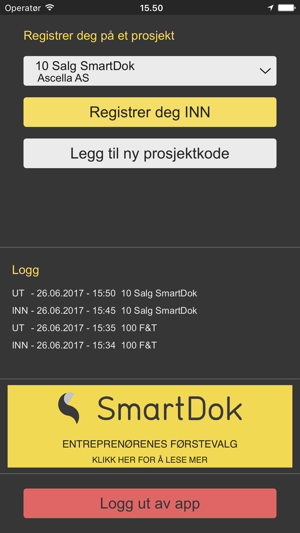 SmartDok UE - mannskapsliste