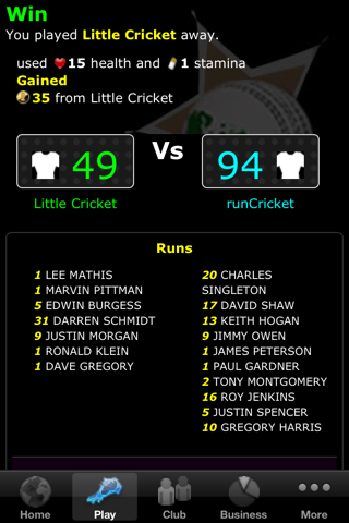 run Cricket Manager screenshot 3