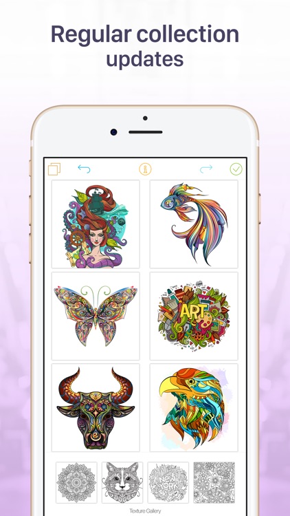 Coloring Book For Adults- Stress Free Coloring App screenshot-3