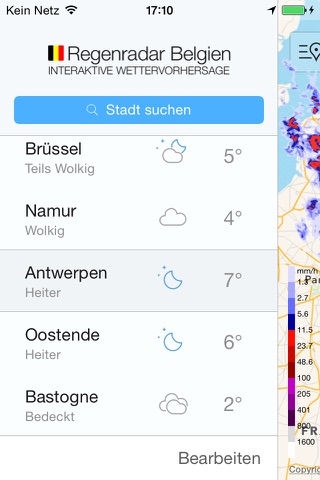 Neerslag Radar Belgie screenshot 3