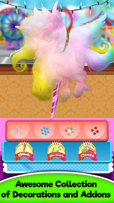 RAINBOW UNICORN GLOWING COTTON CANDY! FAIR FOOD 1.0 IOS GAME GIẢI TRÍ RAINBOW UNICORN GLOWING COTTON CANDY! FAIR FOOD 1.0 IOS