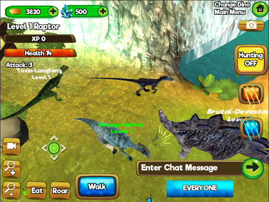 Игра Jurassic Dino-saur Online Sim-ulator